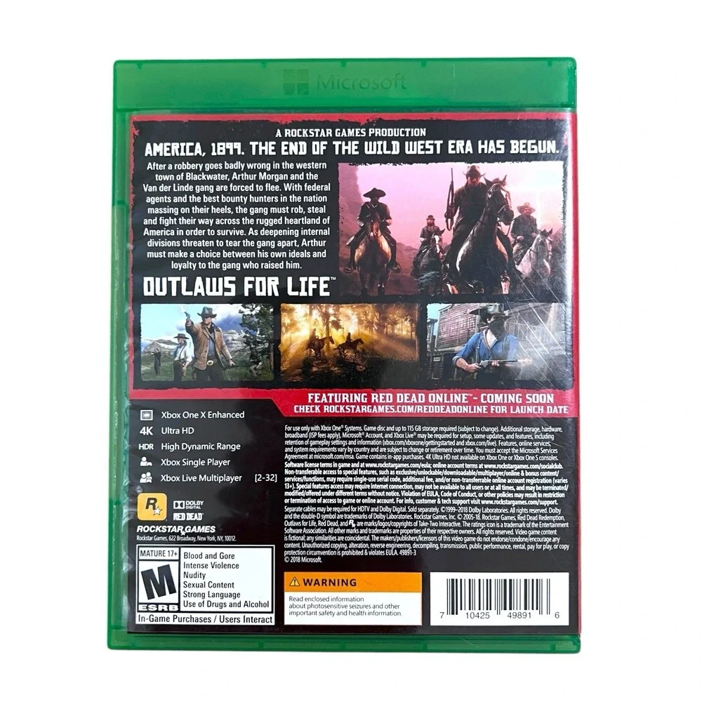 Red Dead Redemption 2 - Microsoft Xbox One COMPLETE